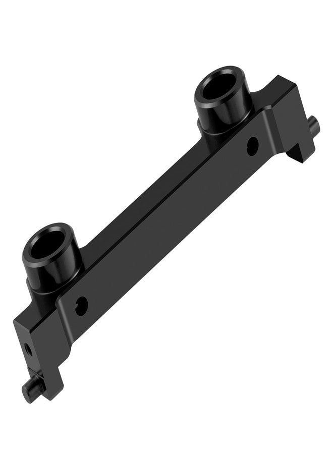 QUE-T Aluminium Front Rear Universal Bumper Mount Brackets Upgrade for 1/18 HPI Venture HILUX RC Crawler Car (Black) - Image 2